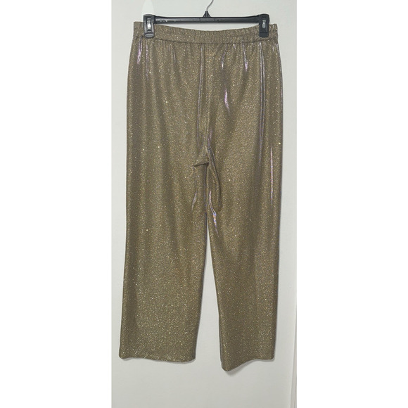 Vince Camuto Womens M Trousers Metallic Holiday New Years Maximalist Statement - Picture 2 of 11